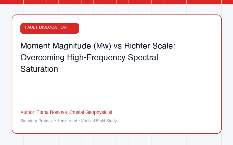 Moment Magnitude (Mw) vs Richter Scale: Overcoming High-Frequency Spectral Saturation